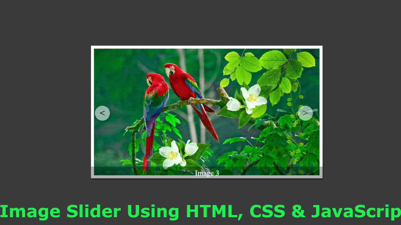 25 Simple Javascript Image Slider Tutorial