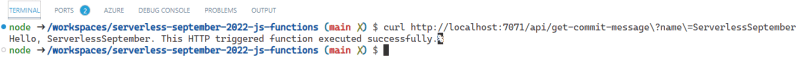Hello from Azure Functions