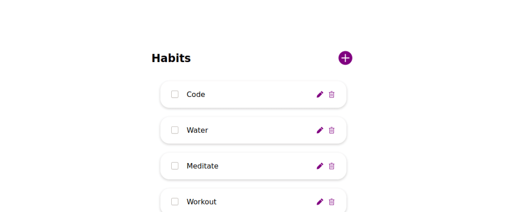Cover image for Day 19: Add Habits function