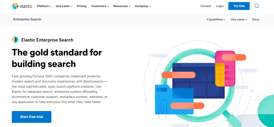Elasticsearch Website Homepage
