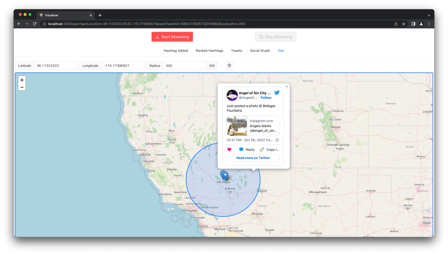 Filter by location and show on map