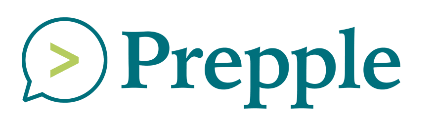 Prepple logo white background