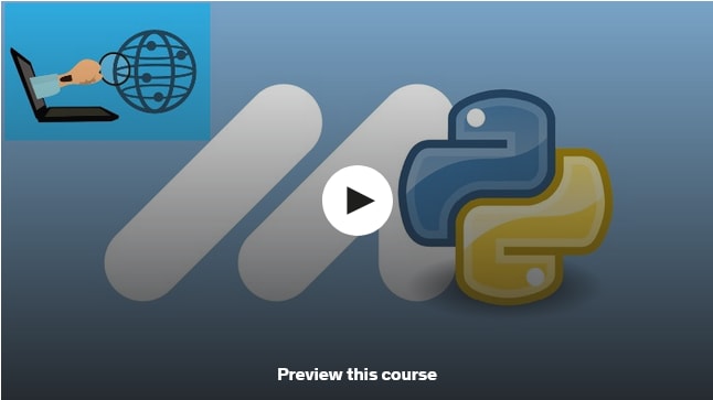 free Udemy course with project to learn python