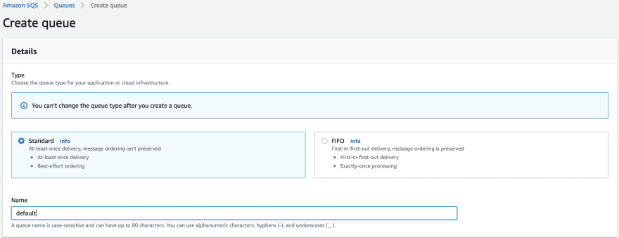 default queue