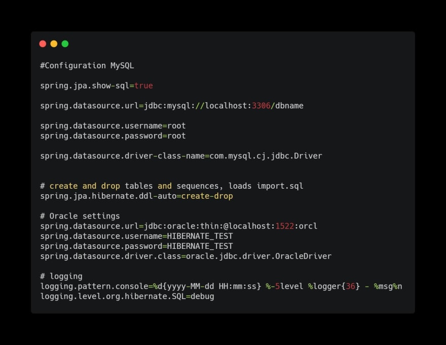 Spring hibernate store show sql