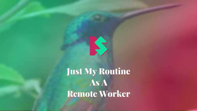 Just My Routine As A Remote Worker