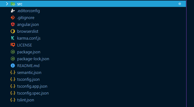 New angular app