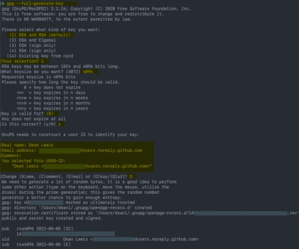 gpg --full-generate-key