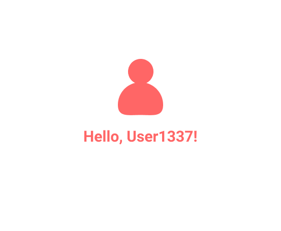 Page saying: hello user1337
