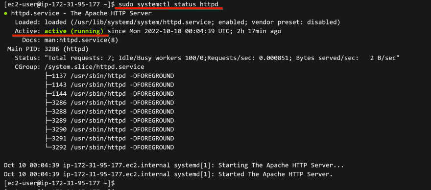 Configure an Apache Web Server (EC2) with EFS