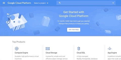 create new google cloud project