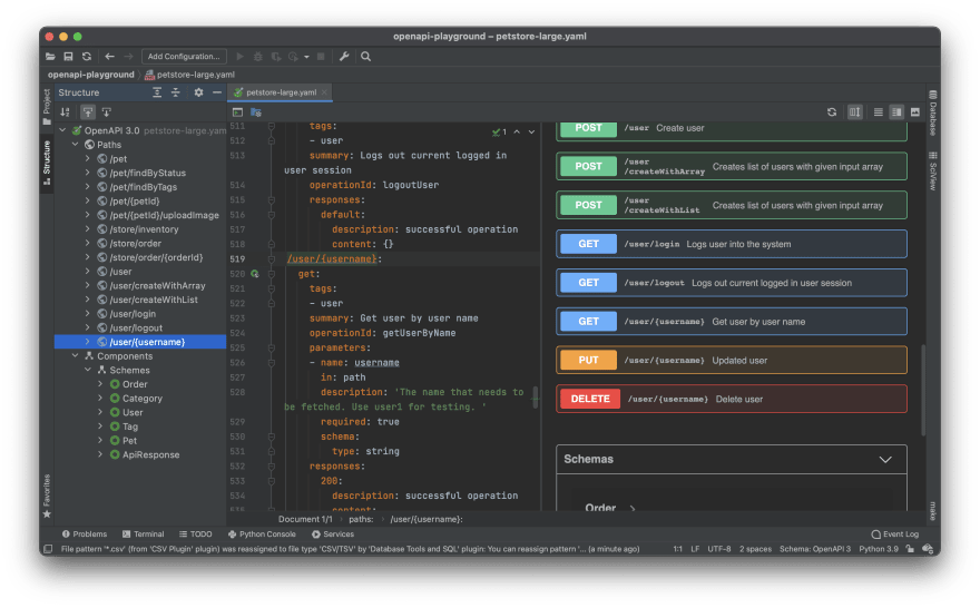 how to use swagger editor with django