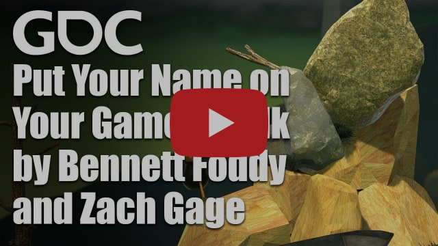 Put Your Name on Your Game, a Talk by Bennett Foddy and Zach Gage