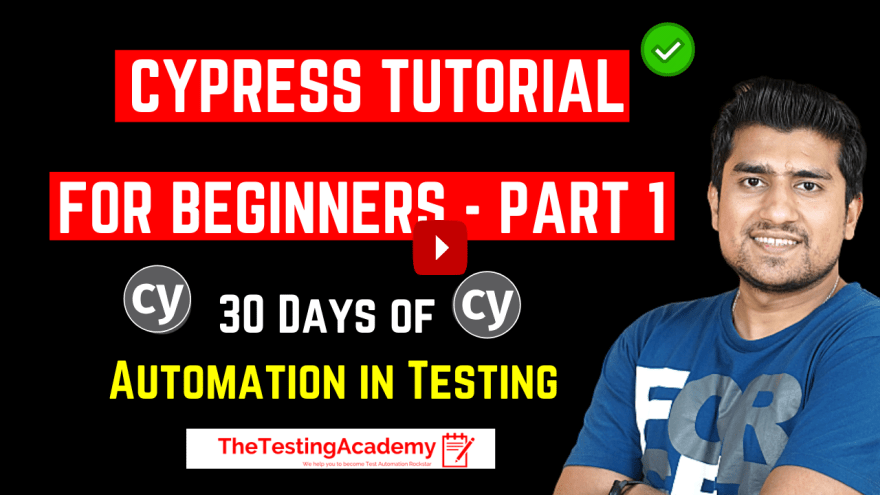 Cypress Tutorial For Beginners 