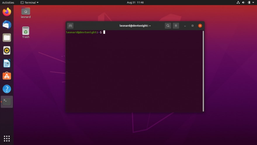 Ubuntu 20.04 LTS Terminal