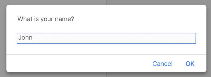 "JavaScript prompt with default value"