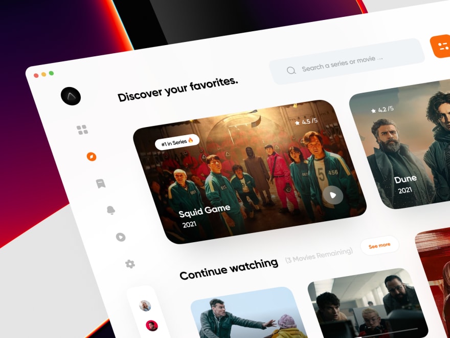 by [Arshia Amin Javahery](https://dribbble.com/shots/16852940-Cinely-Streaming-Real-Project)