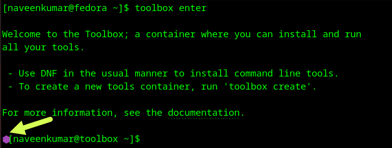 toolbox enter