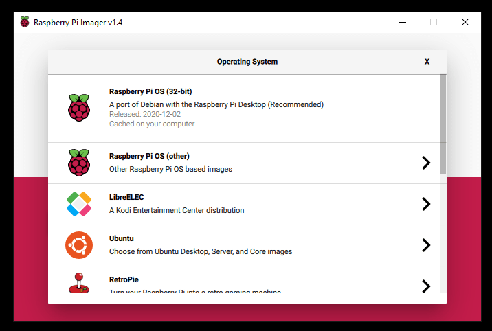 raspberry Pi Images install SO