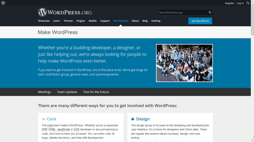 Make.wordpress.org updates the information about WordPress in general and Gutenberg editor, block themes