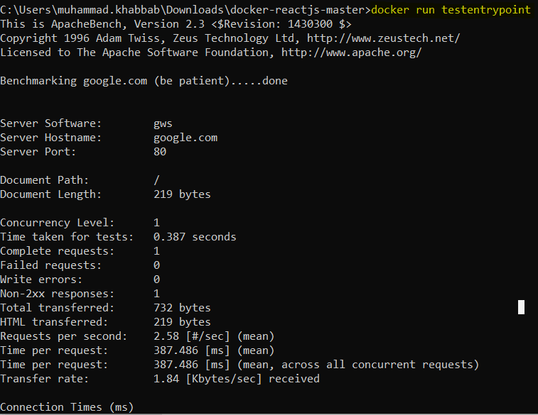 docker entrypoint