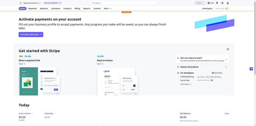 Stripe Dashboard