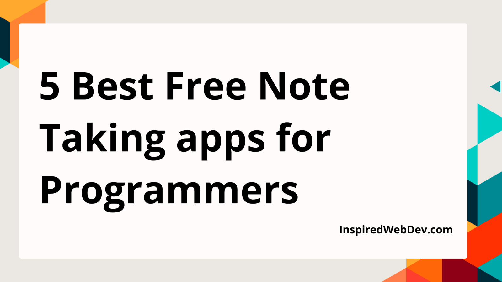 best free standalone notes app for mac