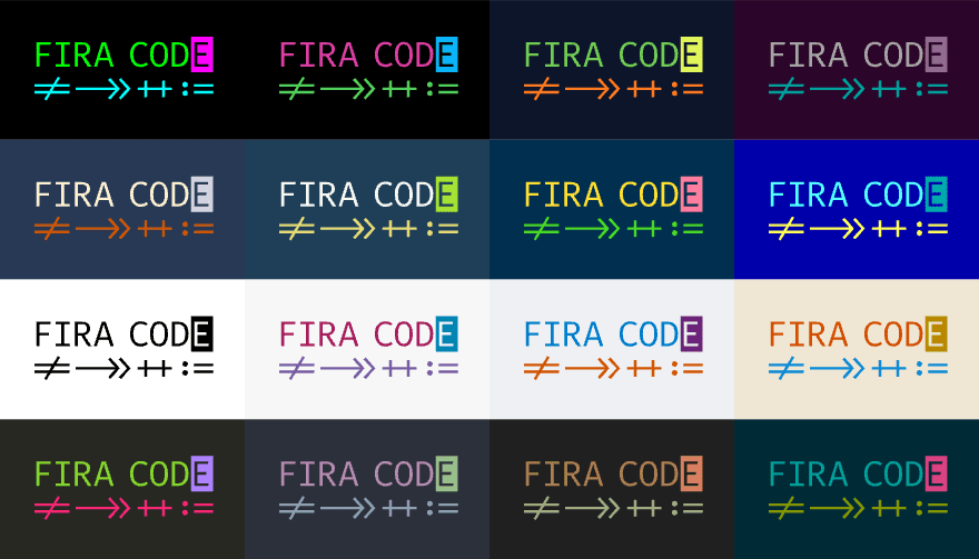 Official Fira Code Font Legislature Example Image