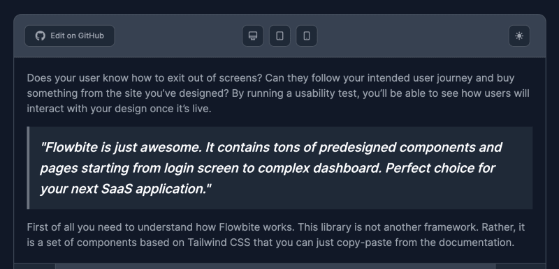 Tailwind CSS Blockquote