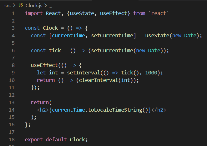 Function-Based Clock Component