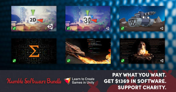 HUMBLE SOFTWARE BUNDLE: LEARN TO CREATE GAMES IN UNITY