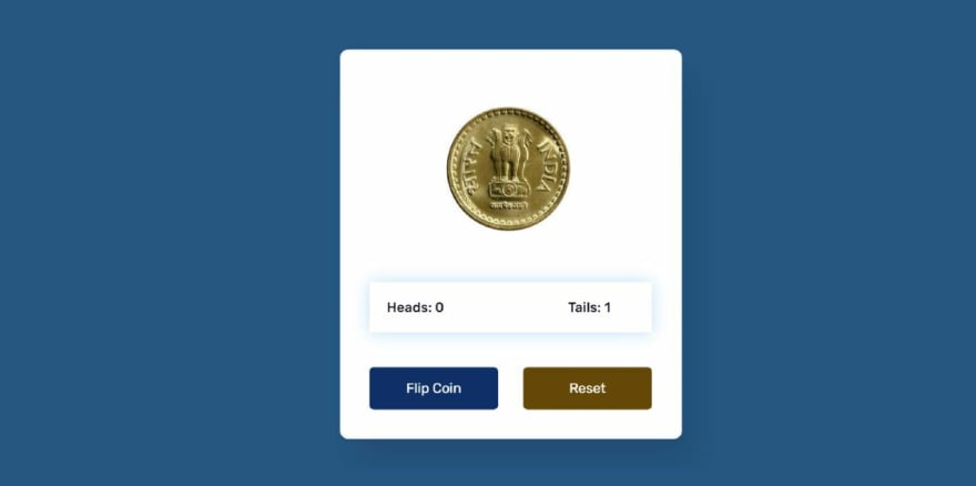 coin toss game using JavaScript