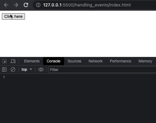 Button click event