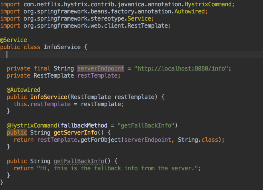 Spring boot cheap hystrix example