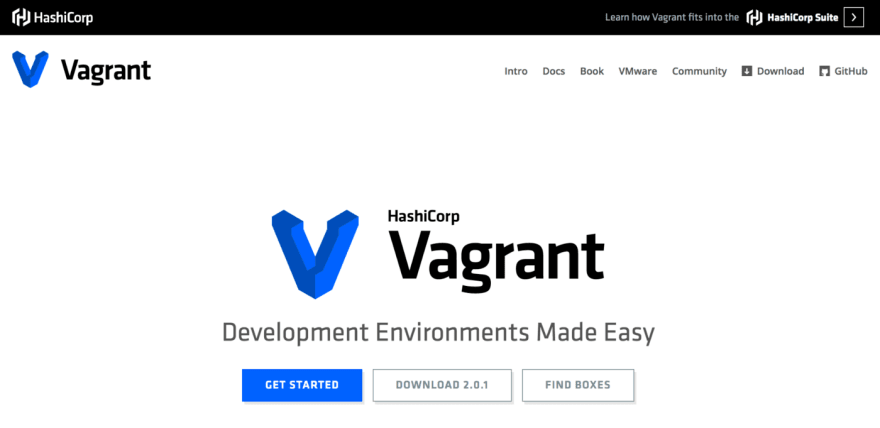 The Vagrant website.