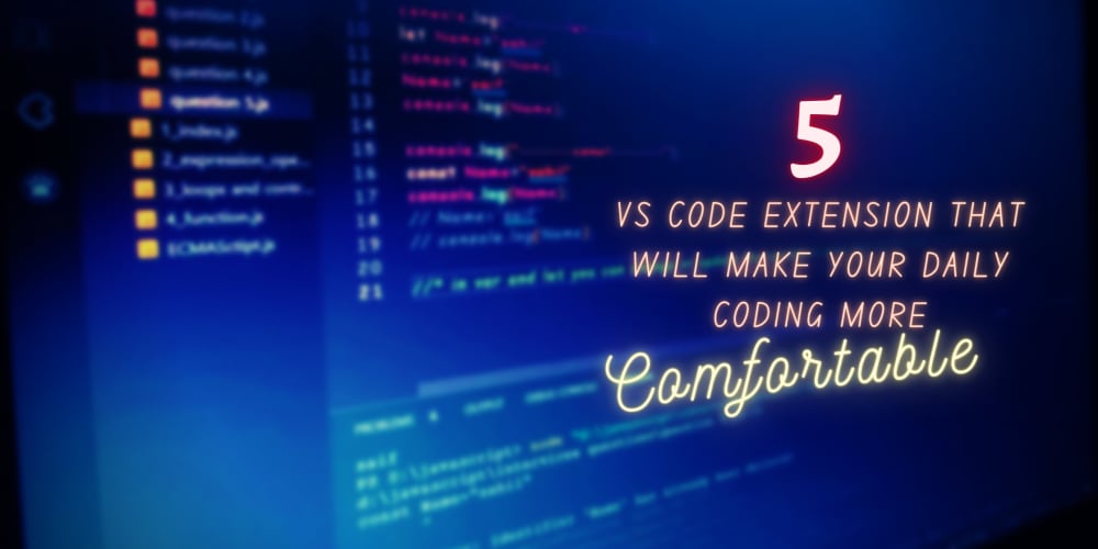 5 vs code extension to make coding environment more attracting - DEV Community