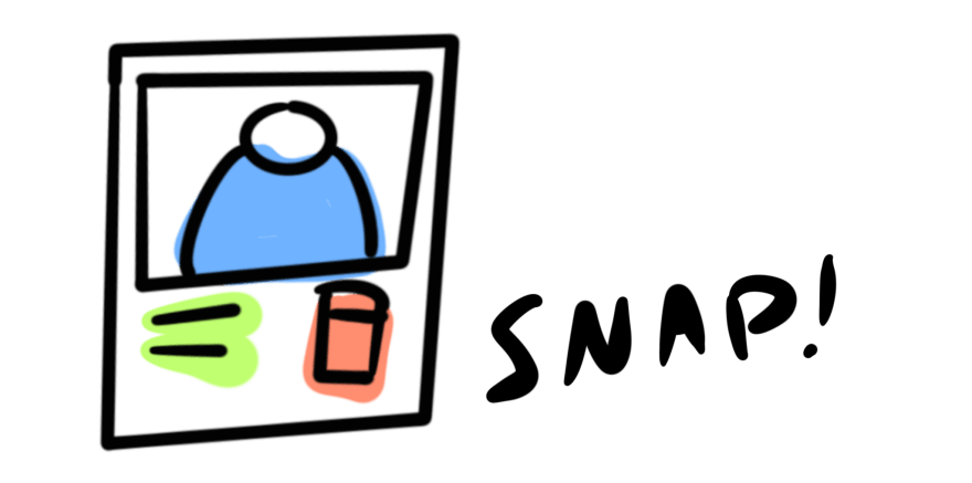 A card component with the word "Snap!" next to it.
