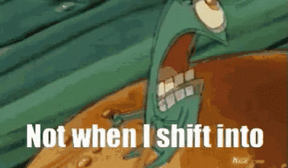 Plankton (from Spongebob) whipping a krabby patty into maximum overdrive