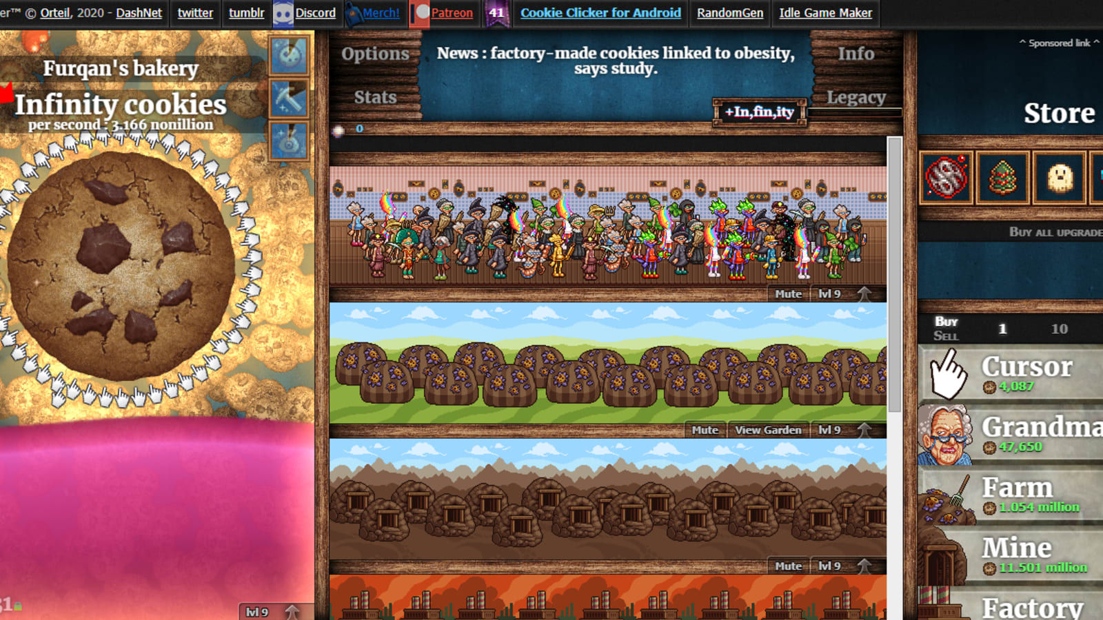 GitHub - ozh/cookieclicker: Cookie Clicker copy for, errrr, educational  purpose.