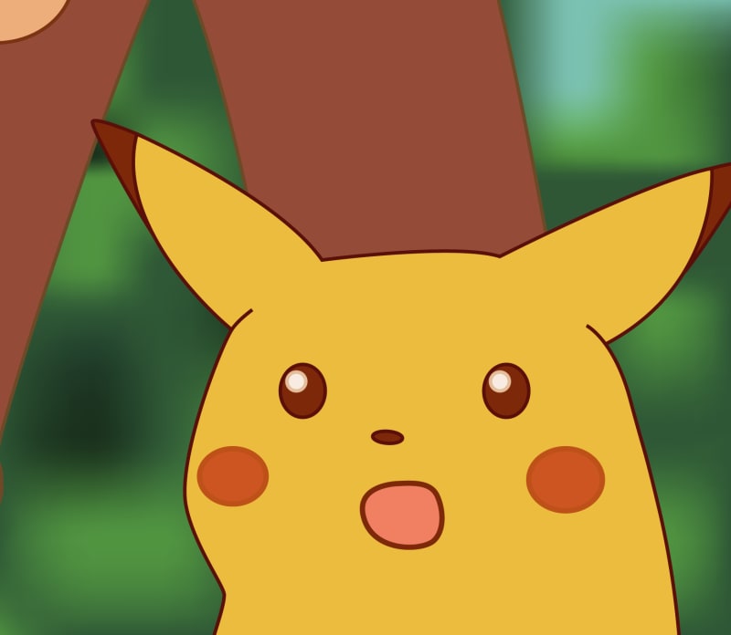 Surprised Pikachu meme