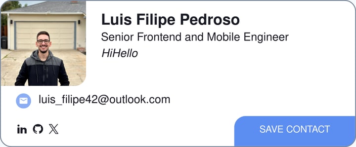 This is Luis Filipe Pedroso's card.