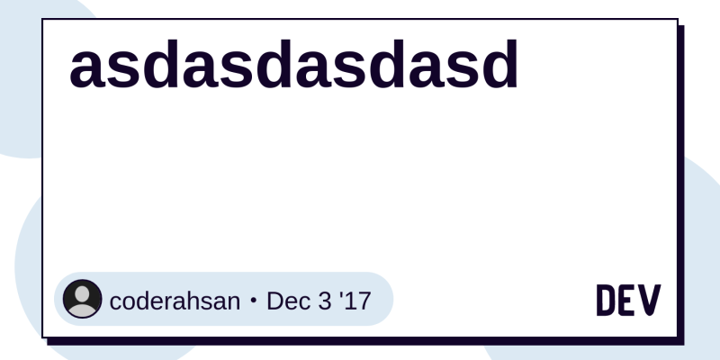 Asdasdasdasd Dev