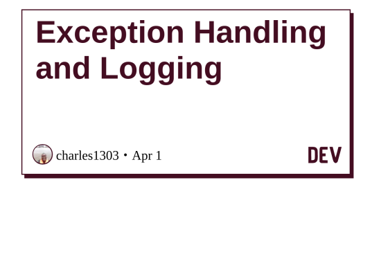 Exception Handling