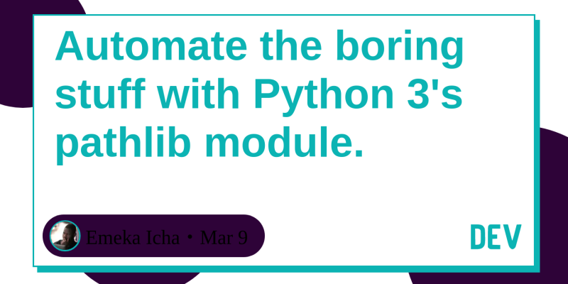 Automate The Boring Stuff With Python Pdf Reddit Automate The Boring Stuff With Python 3 S Pathlib Module Dev