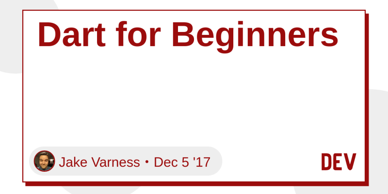Dart For Beginners Dev