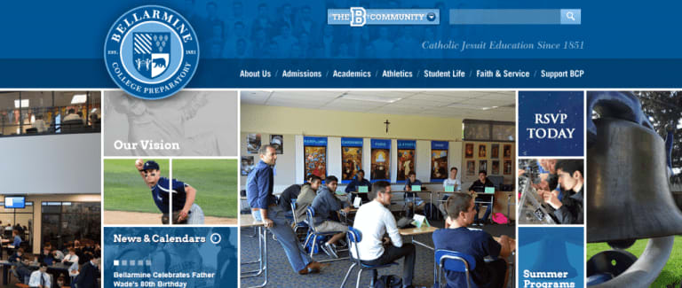 School Website Design Ideas 7 Bellarmine College