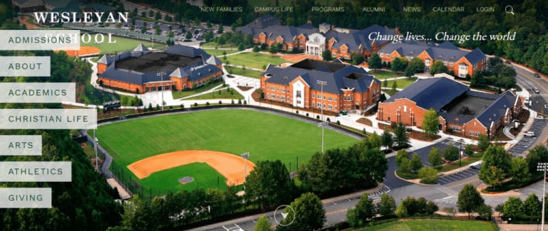 School Website Design Ideas 6 Wesleyan