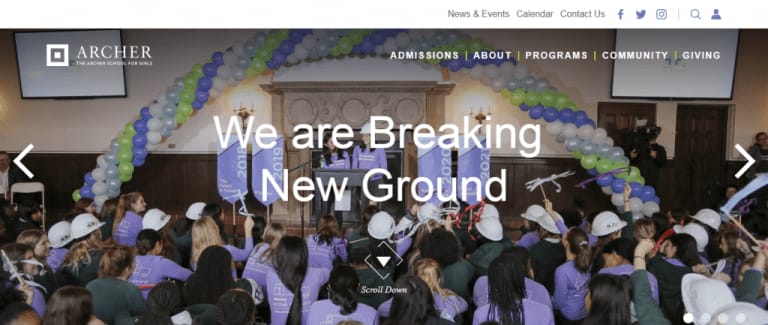 School Website Design Ideas 2 Archer