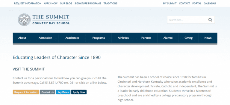 School Website Design Ideas 1 Summit