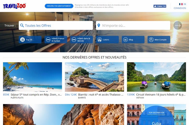 Best Travel and Tourism Website Design 18 travelzoo